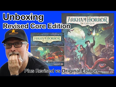 Arkham Horror The Card Game Revised Core Box | Unboxing | Plus Original Vs Revised comparison