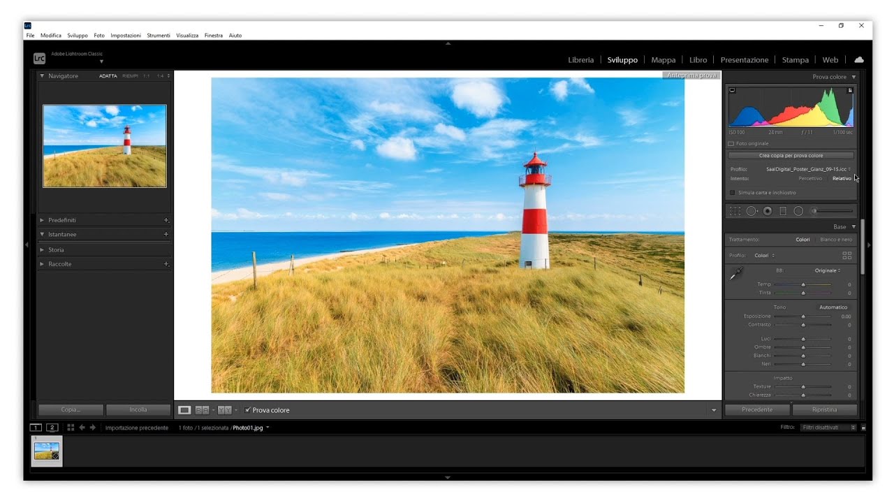 <h2>Come usare i Profili ICC di Saal su Lightroom</h2>