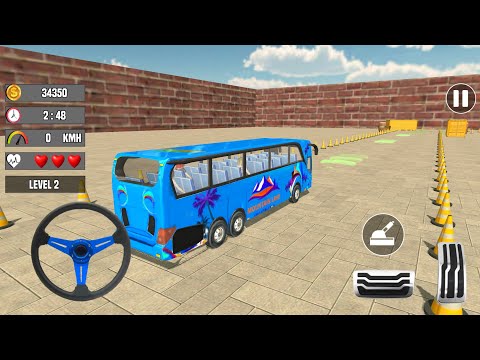 Mud Bus Offroad Parking Simulator 3D #4 - Mountain Uphill Coach Bus Driver 2022 - Android GamePlay