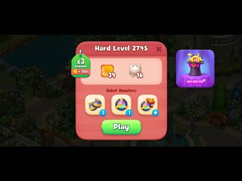 Gardenscapes HARD LEVEL 2745
