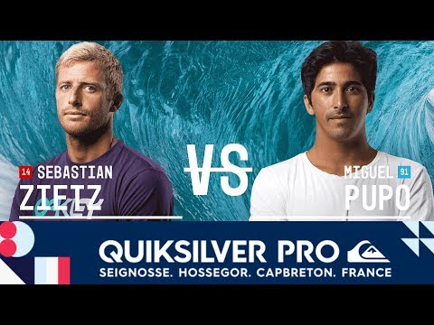 Sebastian Zietz vs. Miguel Pupo - Quarterfinals, Heat 1 - Quiksilver Pro France 2017