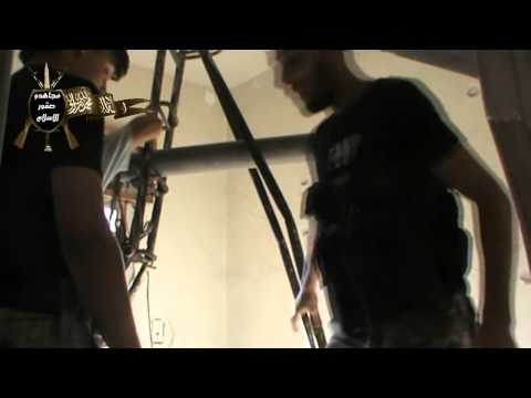 استهداف تجمعات النظام في حي العامرية في حلب بواسطة صواريخ محلي الصنع من قبل ألوية صقور الإسلام