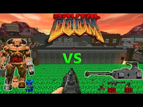 CYBERDEMON S vs TANKS INFIGHTING BRUTAL DOOM CYBERDEMON FIGHT
