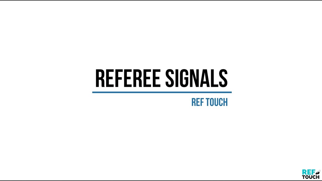 Touch Referee Signals