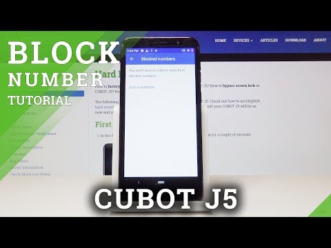 How to Block Number in CUBOT J5 - Create a Blocklist