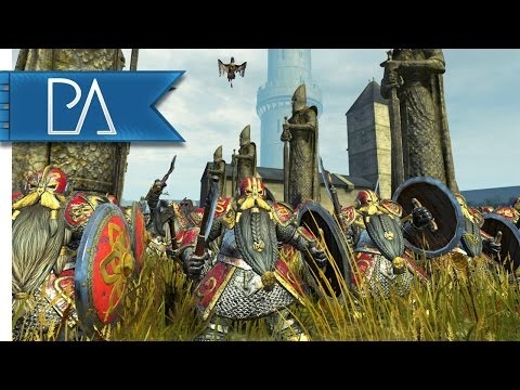 Bretonnian Keystone Plaza Siege: Dwarfs Epic Last Stand - Total War: WARHAMMER mod Gameplay