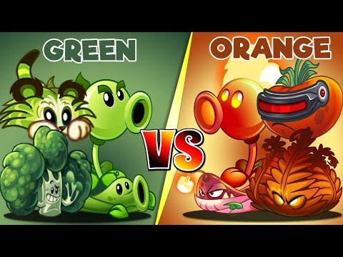 Plants Vs Zombies 2 Team Orange Vs Green Plant VsPlant-That Team Can Win?