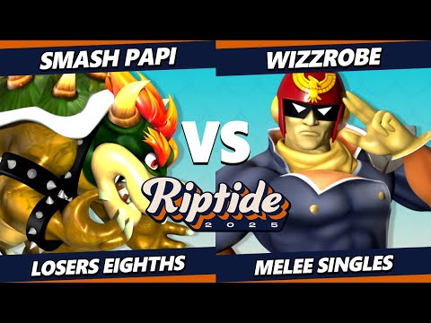 Riptide 2025 TOP 8 - Wizzrobe (Captain Falcon) Vs. Smash Papi (Fox, Bowser) Smash Melee - SSBM