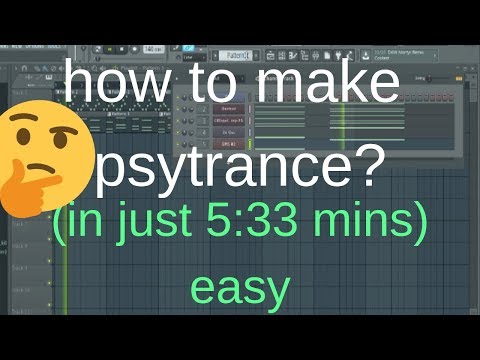 How to make Psytrance video tutorial How to make psychedelic trance(Free Flp)