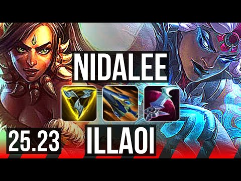 NIDALEE vs ILLAOI (TOP) | 12/3/9, Godlike | KR Grandmaster | 25.23