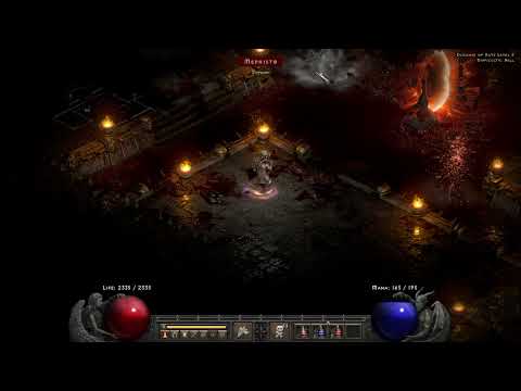 Moat Tricking Mephisto as Throw Barbarian feat. Grim Ward - Patch 2.4 Diablo 2 Resurrected