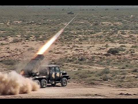 Pakistan Army Multiple Rocket Launcher Firing