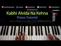 Kabhi Alvida Naa Kehna Hindi Piano/Keyboard Tutorial
