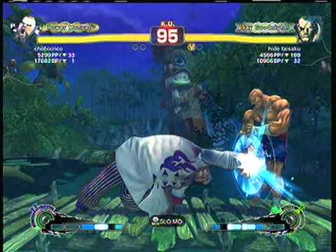 SSF4AE: Rufus (chobixinco)  vs. Sagat (hide taisaku)  SD