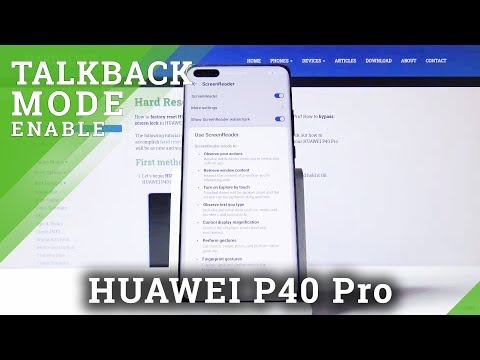 How to Enable Talkback in HUAWEI P40 Pro – Disable Screen Reader