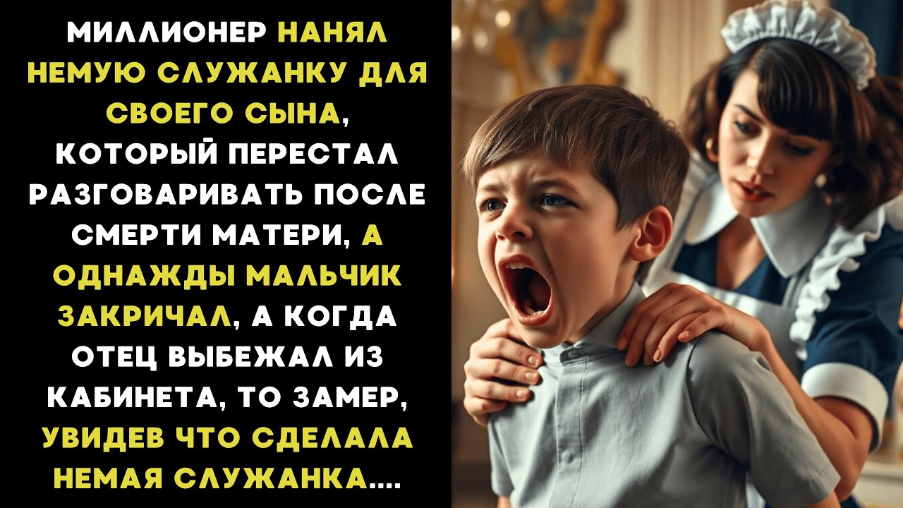 Миллионер нанял НЕМУЮ СЛУЖАНКУ для своего больного сына, а услышав КРИКИ, он выбежал и ЗАМЕР от ШОКА
