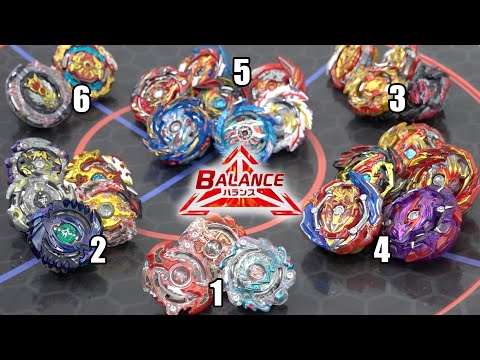 ALL BALANCE TYPE BEYBLADES Season 1-6 Epic Marathon Battle in ANIME STADIUM! | Beyblade Burst