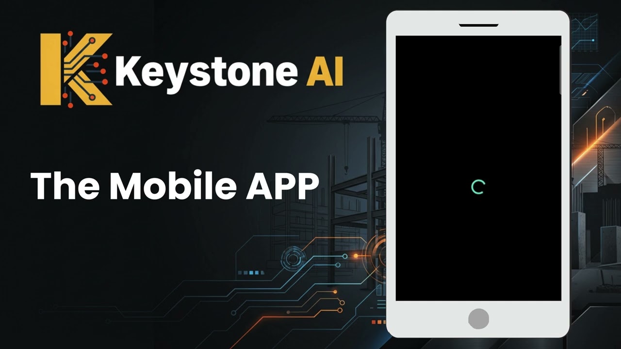 Keystone AI Mobile App Demo - See how UK contractors manage leads, jobs and follow-ups from their phone