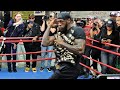 DEONTAY WILDER THROWING TIGER UPPERCUTS SAGAT SYLE IN WORKOUT! LOOKS FAST POWERFUL FOR HELENIUS!