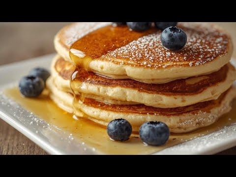Blueberry Pancakes for Christmas Breakfast in 10 Minutes