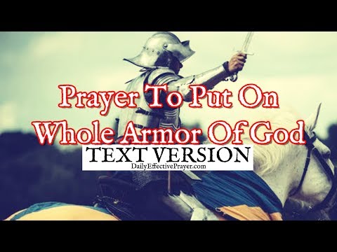 Prayer To Put On The Whole Armor Of God (Text Version - No Sound) Video