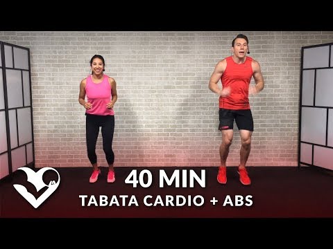 40 Minute Tabata Cardio Workout without Equipment - Home Full Body HIIT No Equipment Cardio and Abs