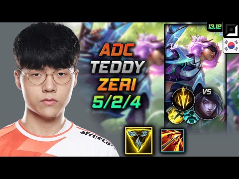 Zeri Adc Build Teddy Trinity Force Lethal Tempo - LOL KR Challenger Patch 13.12