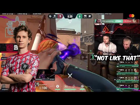 Tarik & Exalt reacts To PRX Something KNIFING EG Ethan | VCT Champions 2023