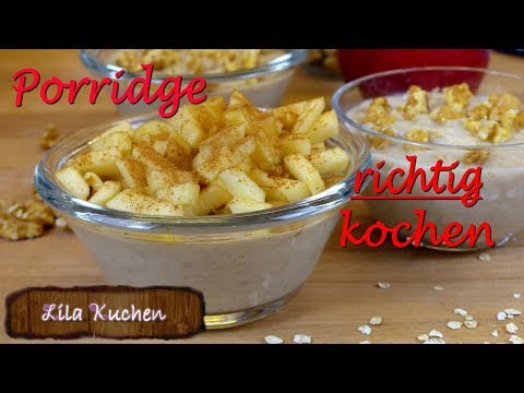 Make your own porridge, original oatmeal recipe | perfect porridge with apple and cinnamon