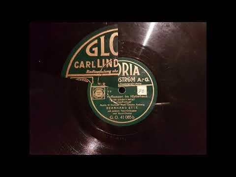 Bernhard Etté und sein Orchester, Hofkonzert im HInterhaus