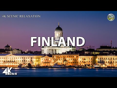 FINLAND 4K Scenic Relaxation Film | Drone Video | Relaxation Nature 4K Aerial Footage