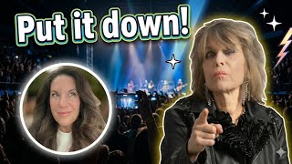 Chrissie Hynde says, "What is it with people and their phones?" #thepretenders
