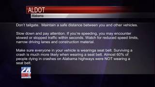 ALDOT Encourages Safe Driving on Labor Day Weekend