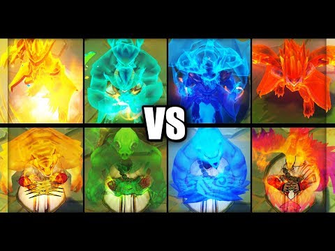 Dragon Oracle Udyr vs Spirit Guard Udyr Ultimate Skin Comparison (League of Legends)