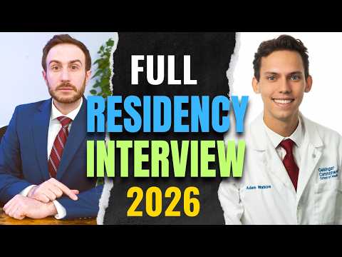 This Is What A Perfect Residency Interview Looks Like | Residency Interview Preparation MATCH 2026