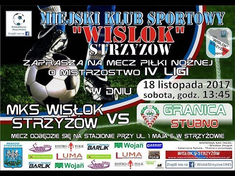 4 liga na żywo: MKS Wisłok Strzyżów - Granica Stubno (18.11.2017)