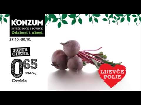 Konzum svježe voće i povrće - Odaberi i uberi 27.10. - 02.11.