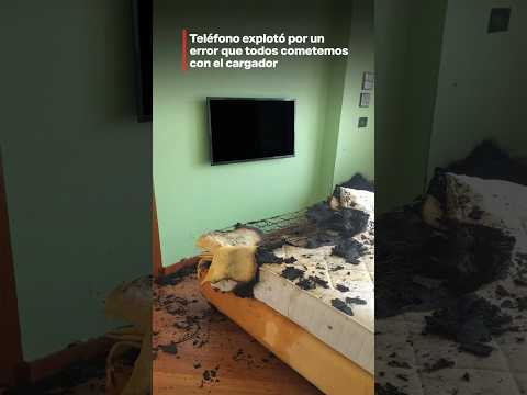 Teléfono explotó por un error que todos cometemos con el cargador
