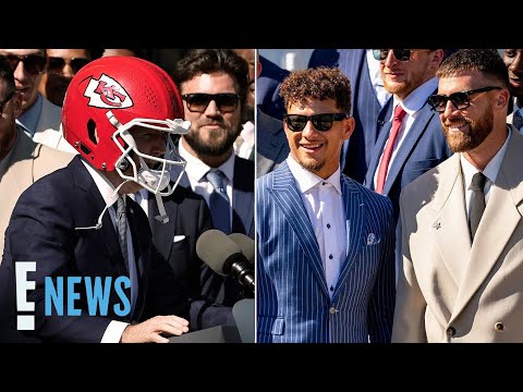 Travis Kelce & Patrick Mahomes Celebrate at the White House With The Chiefs