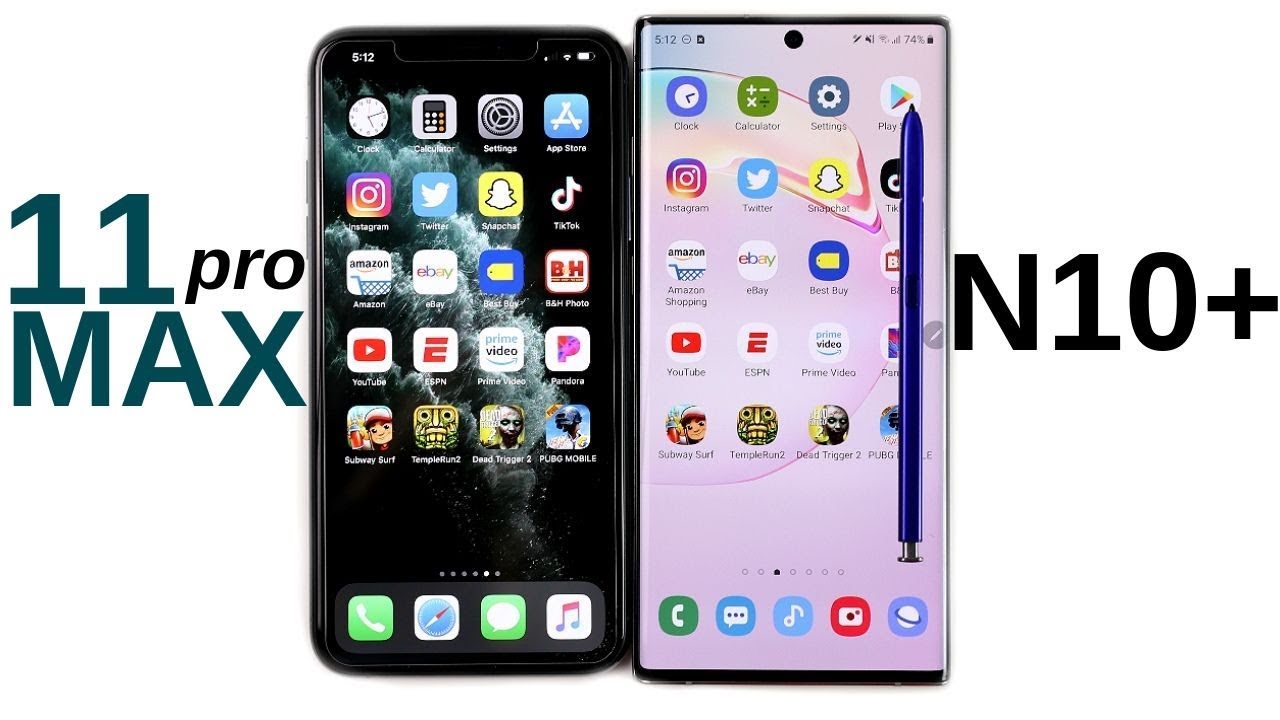 iPhone 11 Pro Max vs Galaxy Note 10 Plus Speed Test!