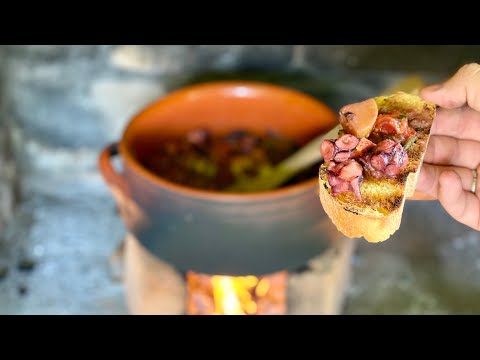 OCTOPUS Stew with Potatoes and Cherry Tomatoes