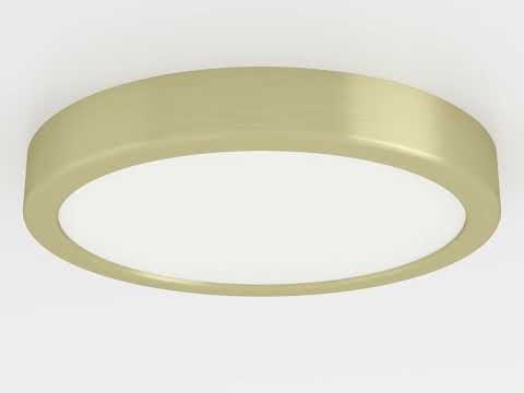 Eglo 900181 Aufbauleuchte FUEVA 5 Stahl messing-gebürstet LED 17W 3000K H:2.8cm Ø21cm