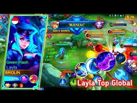 Layla Maniac !! Layla Best Build 2022 - Build Top 1 Global Layla ~ MLBB