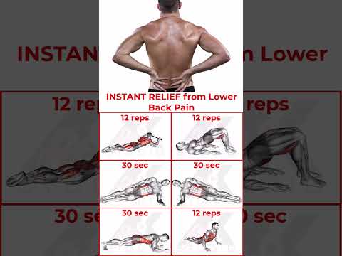 Top Exercises to Eliminate Lower Back Pain | Quick Relief Routine #BackPainRelief #LowerBackPain