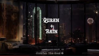 Surah Mulk || Beautiful Quran recitation with calm and relaxing rain background