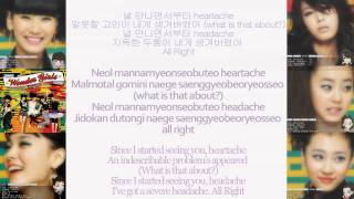 ENG/ROM/KOR Lyrics: Wonder Girls - Headache