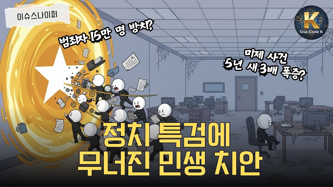 범죄자 15만 명이 거리를 활보한다? 정치 특검이 삼킨 내 사건, 무너진 민생 치안의 충격적인 실태!
