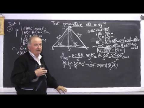 Lectia 918 - Teorema lui Pitagora (directa si reciproca) Trapez dreptunghic - Test Geometrie Clasa 7
