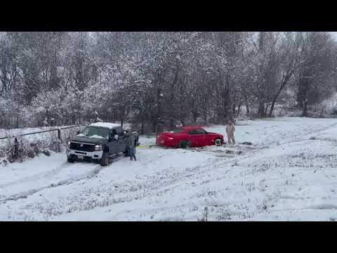 01-10-2021 Waco, TX-Stuck Vehicle In Snow and Rescue Attempt