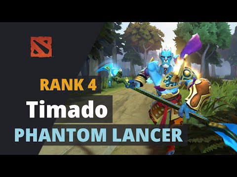Timado (Rank 4) plays Phantom Lancer Dota 2 Full Game